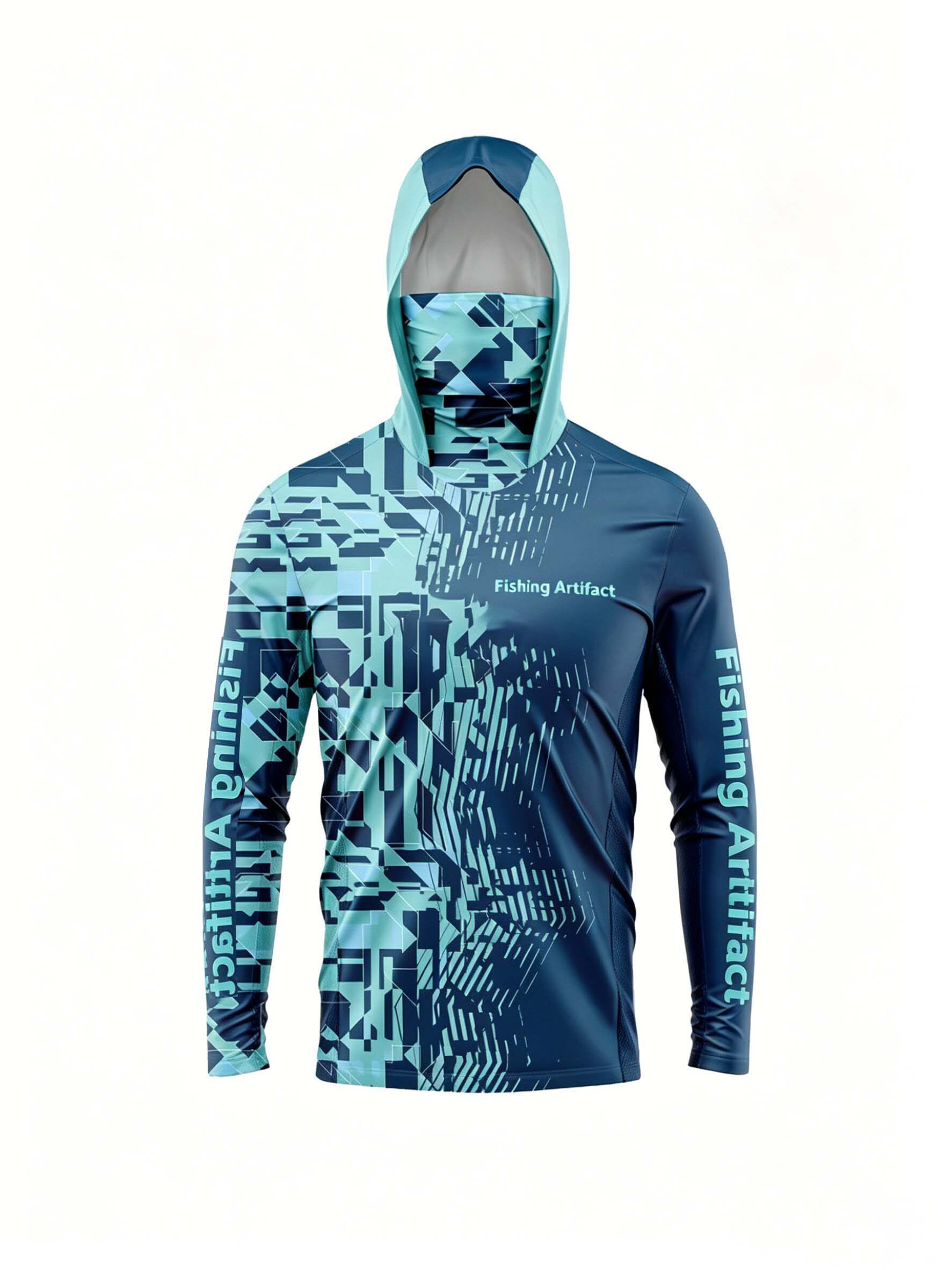 Men's Summer Fishing Hoodie, L - Fishing Mask Sun Protection recension och pris