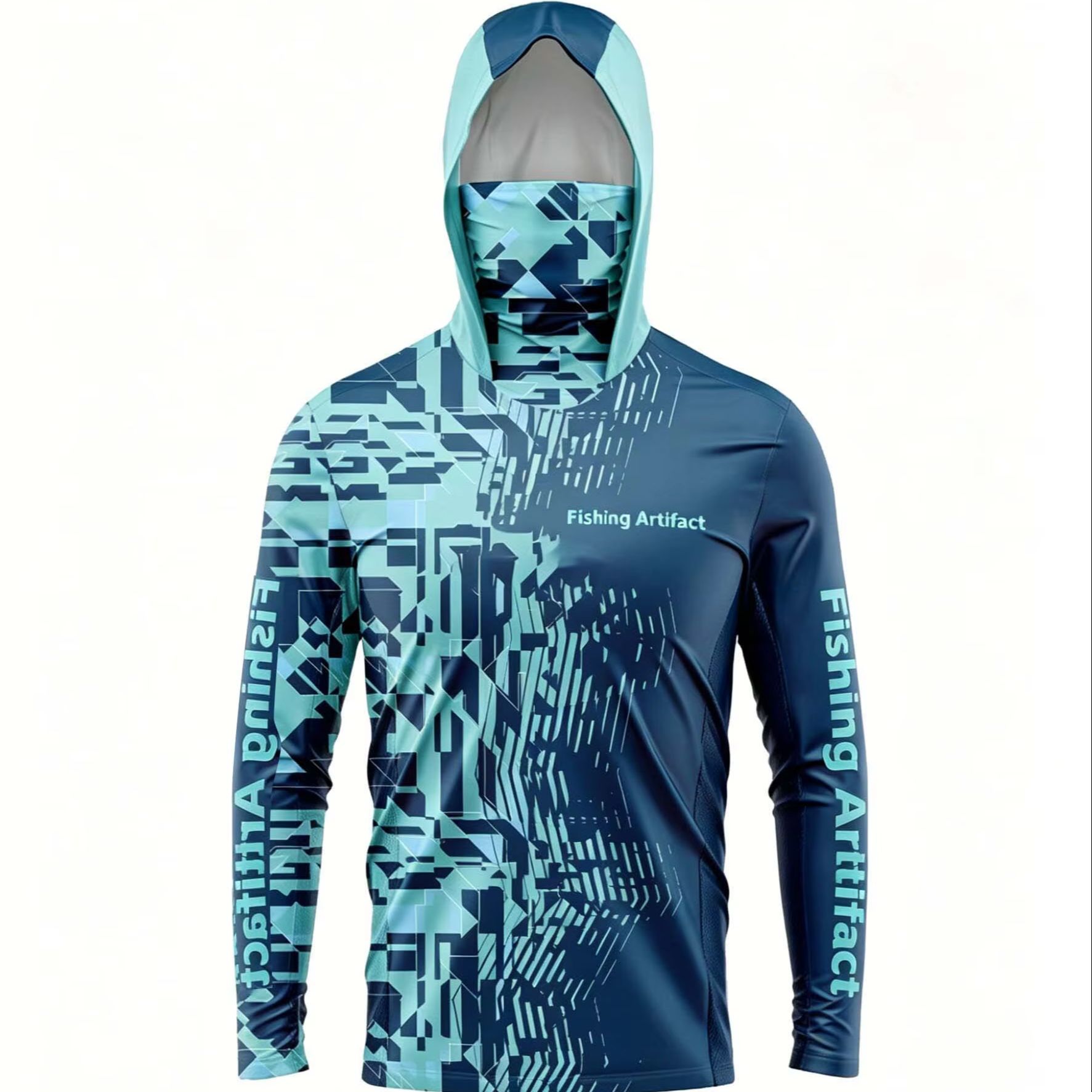 Men's Summer Fishing Hoodie, L - Fishing Mask Sun Protection recension och pris