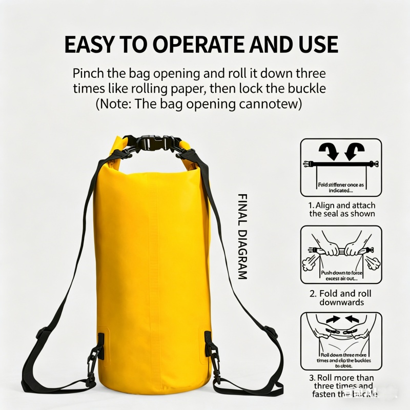 Swimming Waterproof Dry Bag 5L - Fishing Bag Waterproof recension och pris